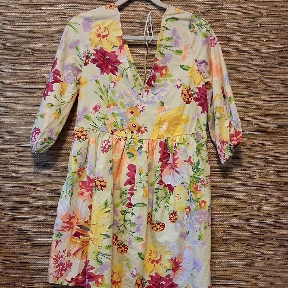 H&M Floral Multicolor Dress Size XS - Picture 4 of 5
